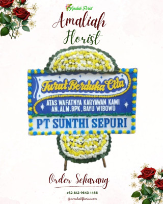 Papan Bunga Duka di Cisaranten Wetan